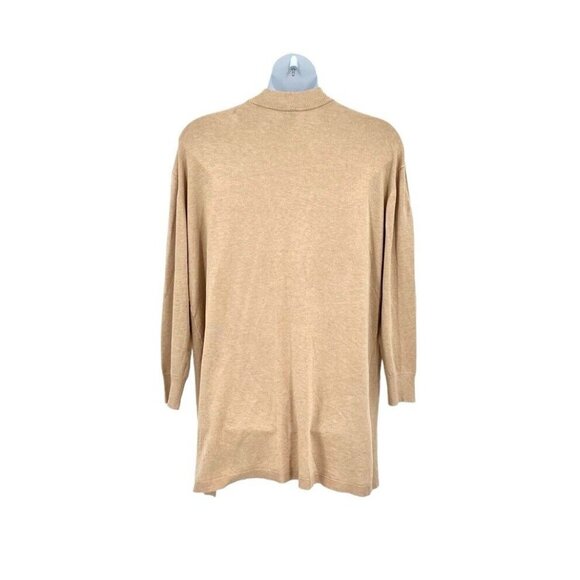 Worthington Petite Womens Long Sleeve Open Front Cardigan Size PXXL Tan NEW - Picture 6 of 12